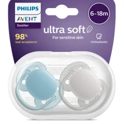 Phillips Avent Avent Soother Ultra Soft 2 Pack Clearance