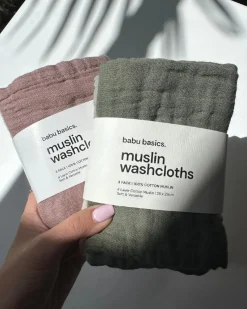 Babu Muslin Face Cloth Set 3pk Discount