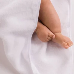 The Sleep Store Baby Basics Baby Hooded Towel White New