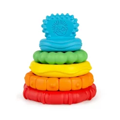Baby Einstein Stack & Teethe Multi-Textured Teether Toy Hot