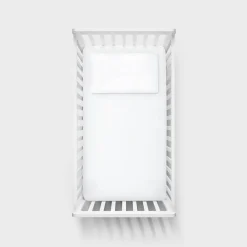 BabyRest Bamboo Fitted Sheet 132 x 70cm White New