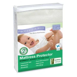 Protectabed Bamboo Jersey Fitted Mattress Protector New