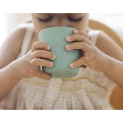 Béaba Beaba Silicone Anti Slip Cup 3pk Grey/Sage/Velvet Fashion