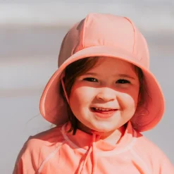 Bedhead Hats Ponytail Beach Swim Bucket Hat - Core Peach New