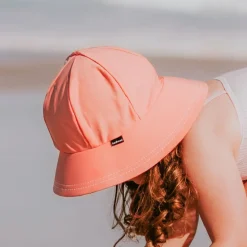 Bedhead Hats Ponytail Beach Swim Bucket Hat - Core Peach New