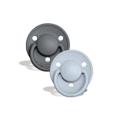 Bibs De Lux Silicone Colour Mix 2pk - One Size New