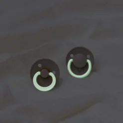 Bibs De Lux Silicone Night Glow Colour Mix 2pk - One Size Best