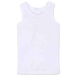 Blue Bunny Ribbed Singlet - Clearance White Hot