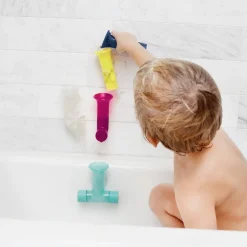 Boon Pipes Bath Toy Navy/Yellow Sale