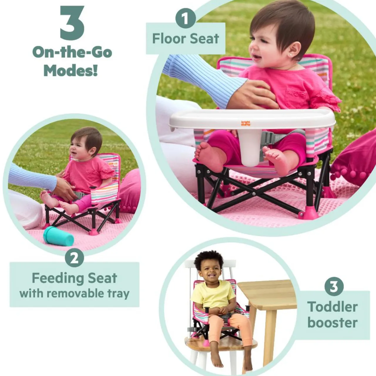 Bright Starts Licensed Pop 'N Sit Portable Booster Seat Sale