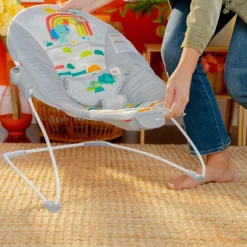 Bright Starts Playful Paradise Vibrating Baby Bouncer Hot