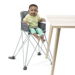 Bright Starts Pop 'N Dine High Chair Grey Outlet