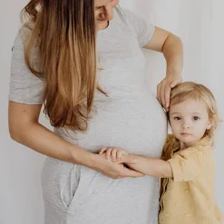 Bubba Bump Labour, Delivery & Nursing Gown Black Hot