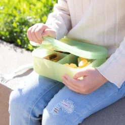 Bumkins Bento Box 3 Section - Jelly Silicone - Clearance Fashion