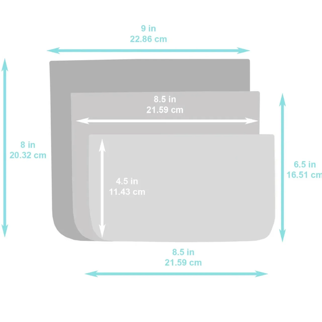 Bumkins Clear Travel Bag 3pk Clearance