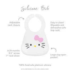 Bumkins Silicone Bib - Hello Kitty Clearance