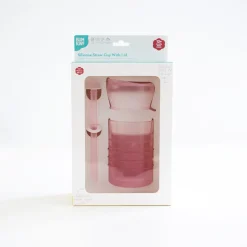 Bumkins Silicone Straw Cup with Lid Outlet