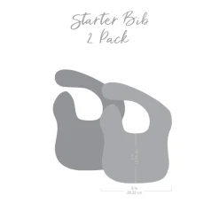 Bumkins Starter Bib 2pk Hot