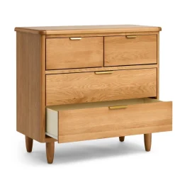 Cariboo George Dresser Natural Oak/Brass Pulls Best
