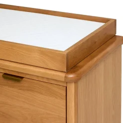 Cariboo George Dresser Natural Oak/Brass Pulls Best