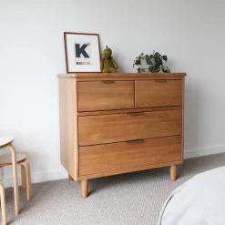 Cariboo George Dresser Natural Oak/Brass Pulls Best