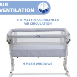 Chicco Next2Me Pop Up Crib Grey Mist Best