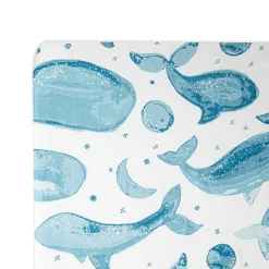 Crane Baby Co-Sleeper Fitted Sheet - Caspian Collection Caspian Whale Discount