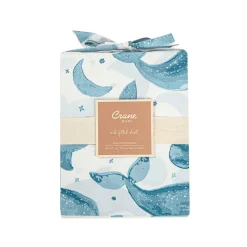 Crane Baby Cot Fitted Sheet - Caspian Collection - 132 x 71cm Caspian Whale Hot