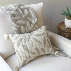 Crane Baby Jacquard Blanket - Ezra - Grey Feather - Clearance Clearance