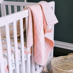 Crane Baby Reversible Cot Quilt - Parker Clearance