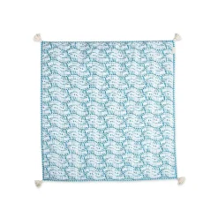 Crane Baby Reversible Cot Quilt - Caspian - Clearance Discount