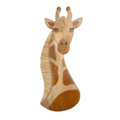 Crane Baby Wooden Giraffe Wall Decor - 1pc New