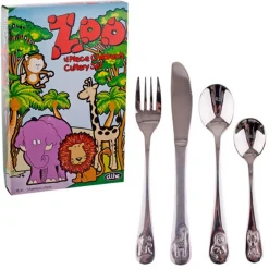 d.line 4 Piece Kids Cutlery Set - Zoo Discount