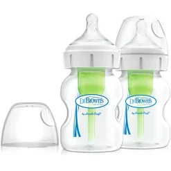 Dr Browns Options+ Baby Bottle - Wide Neck 2 pack Hot
