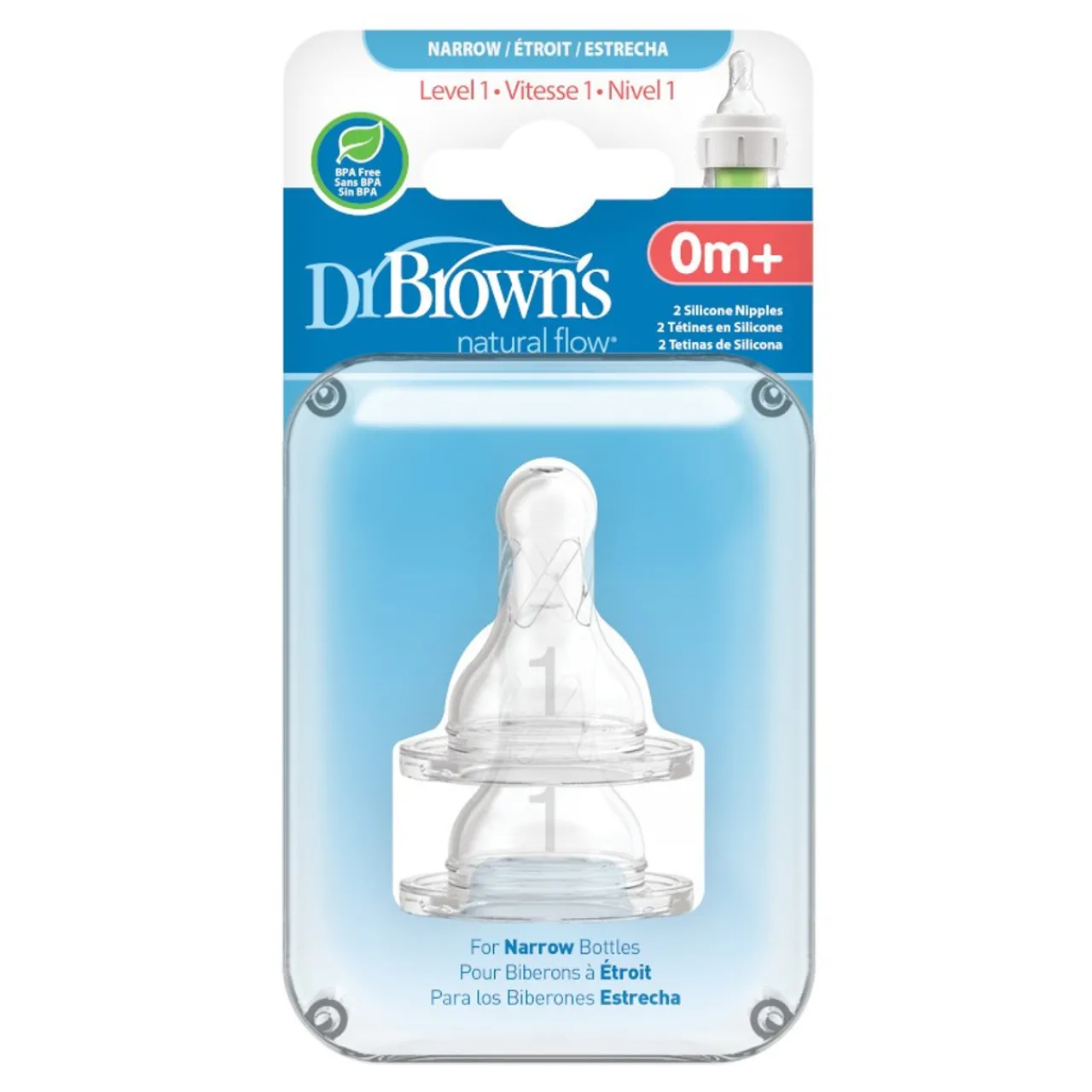Dr Browns Standard (Narrow) Silicone Teats 2 pack Discount