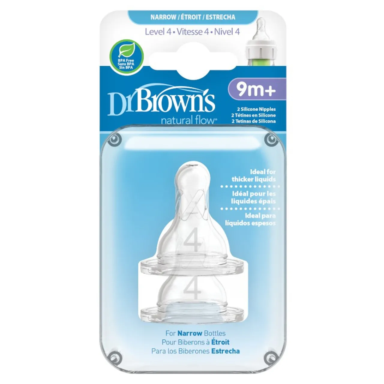 Dr Browns Standard (Narrow) Silicone Teats 2 pack Discount
