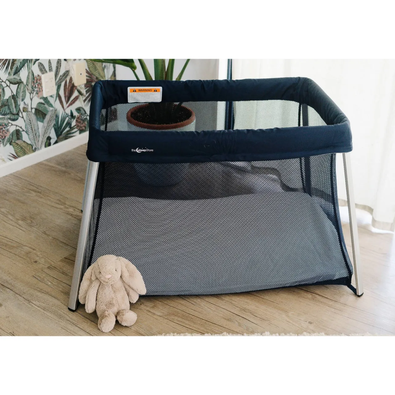 The Sleep Store Drift Travel Cot - Navy Fashion