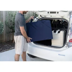 The Sleep Store Drift Travel Cot - Navy Fashion