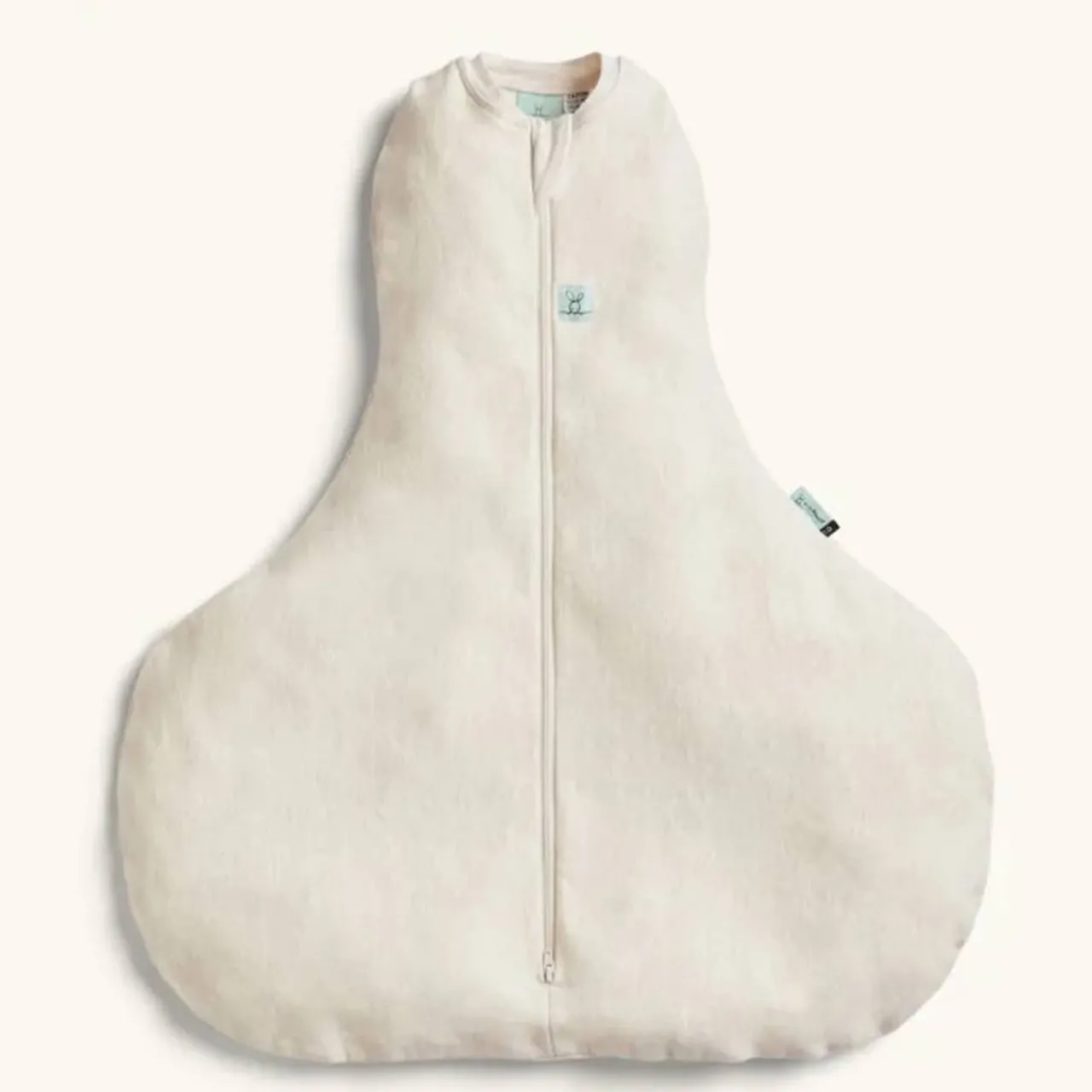 Ergopouch 0.2 tog Organic Hip Harness Jersey Sleeping Bag Oatmeal Marle Clearance