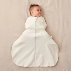 Ergopouch 0.2 tog Organic Hip Harness Jersey Sleeping Bag Oatmeal Marle Clearance