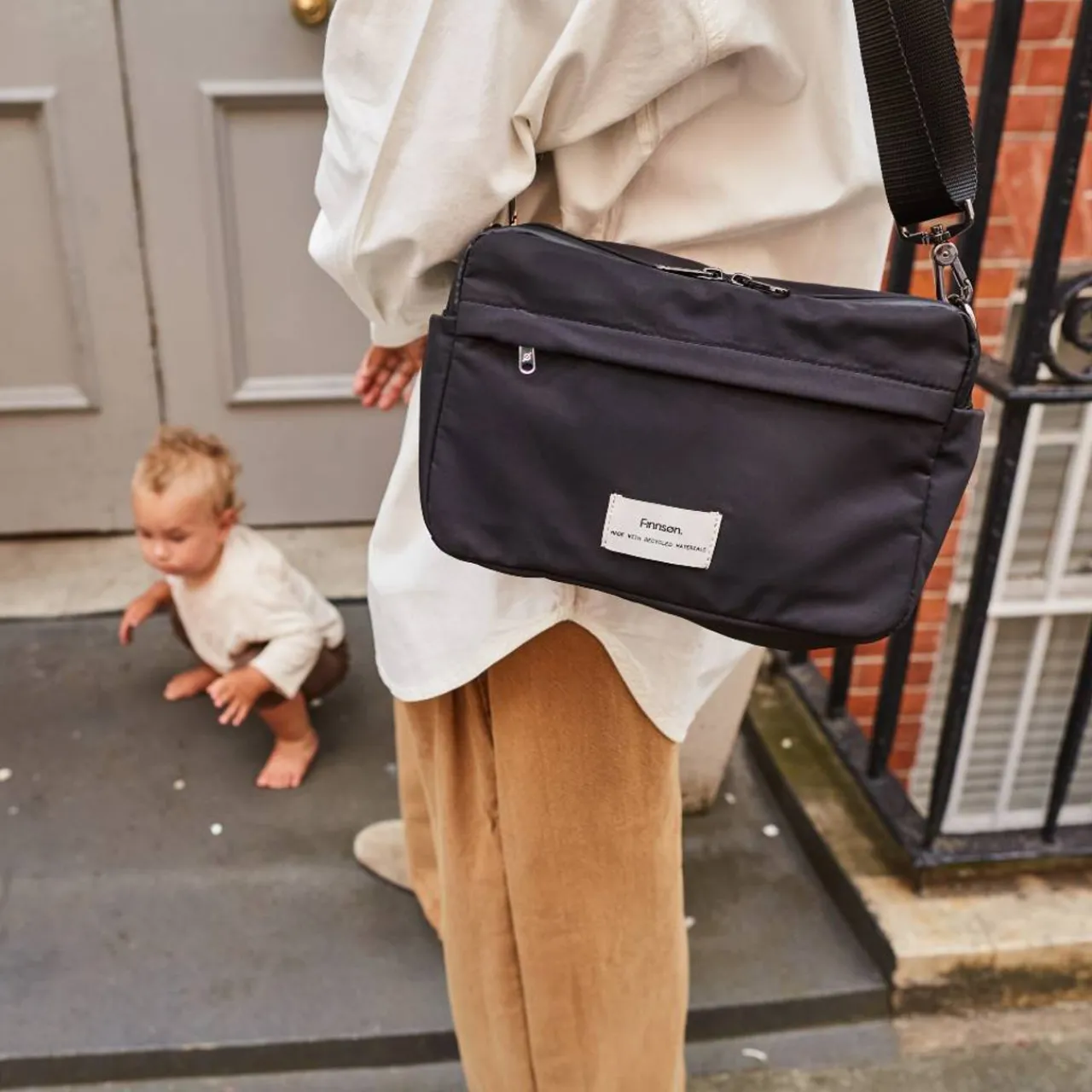 Finnson FRIDA Eco Stroller Organiser with Stroller Clips Best