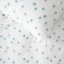 Squiggles Fitted Sheet & Pillowcase Set - Palms Hot