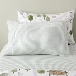 Squiggles Fitted Sheet & Pillowcase Set - jagger Sage Discount