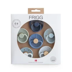FRIGG Round Latex Pacifiers 6pk Fashion