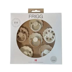 FRIGG Round Latex Pacifiers 6pk Fashion