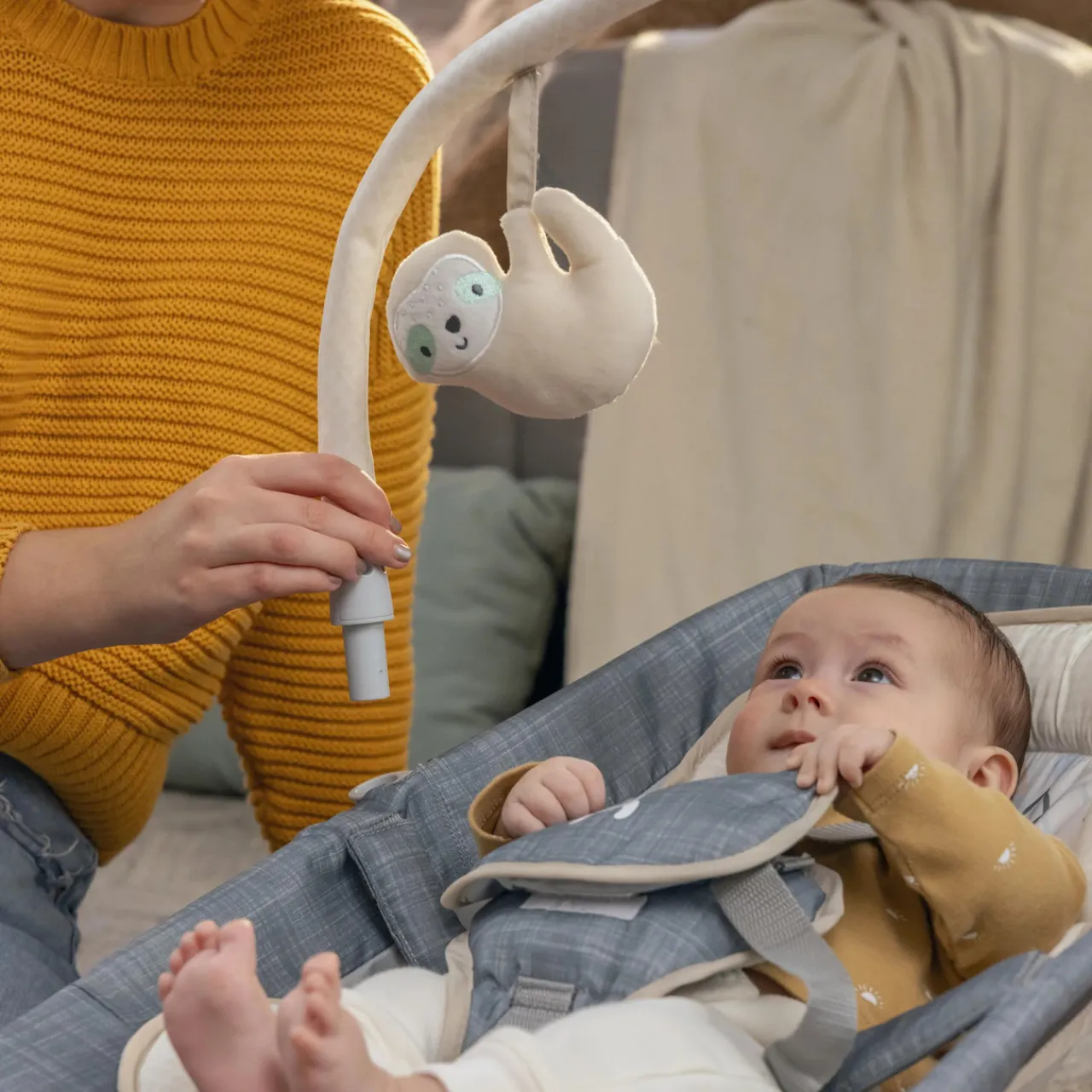 Ingenuity Igenuity Happy Belly Rock-to-Bounce Massage Seat Parker Discount