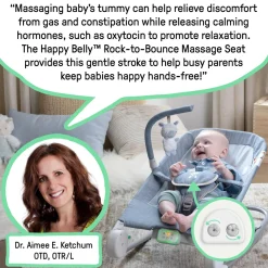 Ingenuity Igenuity Happy Belly Rock-to-Bounce Massage Seat Parker Discount