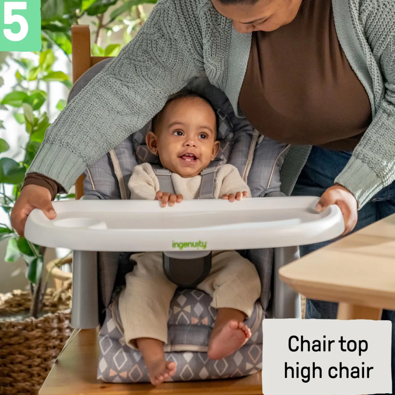 Ingenuity Proper Positioner 7-in-1 High Chair Parker New