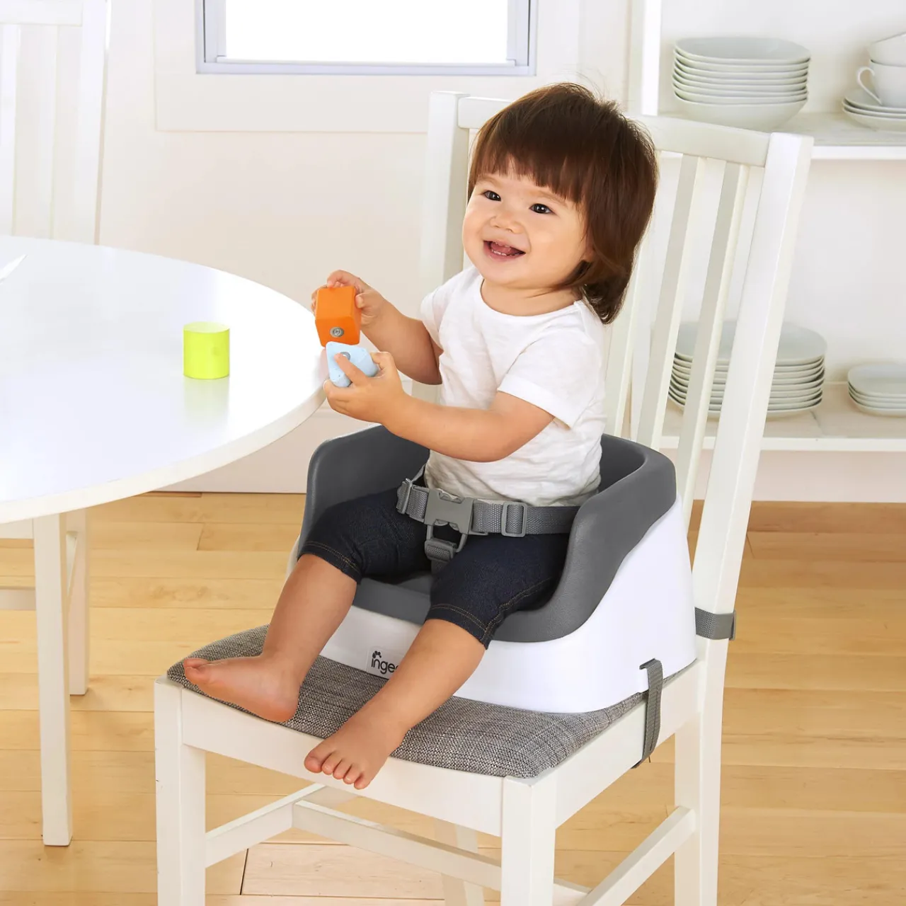Ingenuity Smart Clean Toddler Booster Seat Slate Sale