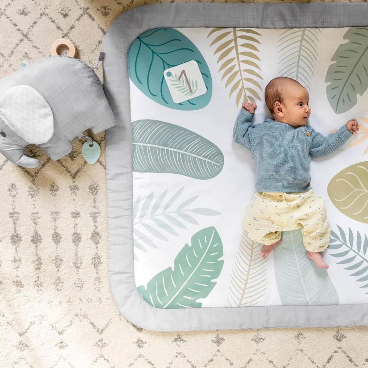 Ingenuity Sprout Spot Baby Milestone Play Mat Clearance